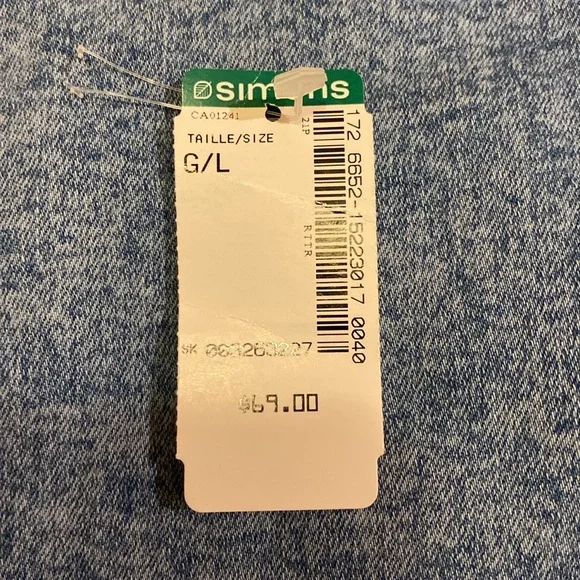 Denim Blue Dress with yoke detail and puff sleeves - Picture 8 of 10